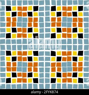 Abstract generative art design of color pattern vector  tile for creative design Stock Vector