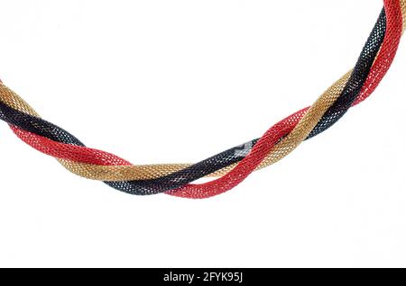 colored lines on a white background Stock Photo