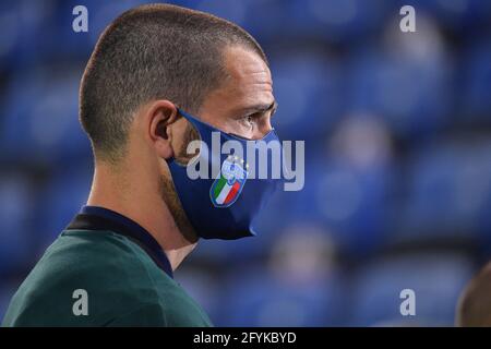 Cagliari, Italy. 28th May, 2021. GIorgio Chiellini during Friendly match - Italy vs San Marino, friendly football match in Cagliari, Italy, May 28 2021 Credit: Independent Photo Agency/Alamy Live News Stock Photo