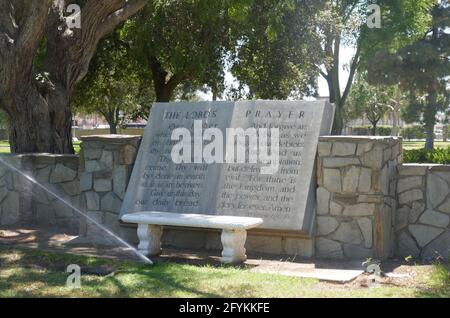 Huntington Beach, California, USA 27th May 2021 A general view of atmosphere of Good Shepherd Catholic Cemetery on May 27, 2021 in Huntington Beach, California, USA. Photo by Barry King/Alamy Stock Photo Stock Photo