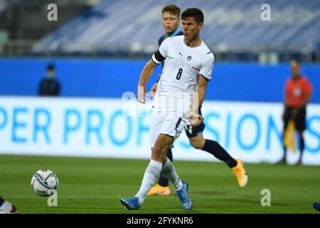 Cagliari, Italy. 28th May 2021. Matteo Pessina (Italy) during the Uefa 'European Championship 2020' Friendly match between Italy 7-0 San Marino at Sardegna Arena on May 28, 2021 in Cagliari, Italy. Credit: Maurizio Borsari/AFLO/Alamy Live News Stock Photo