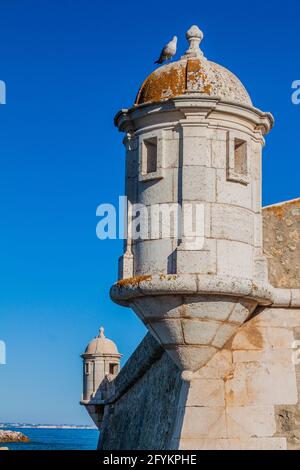 Fortaleza da Ponta da Bandeira fortress in Lagos, Portugal. Stock Photo