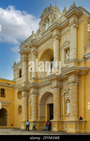 Iglesia de la Merced, Antigua, Guatemala Stock Photo