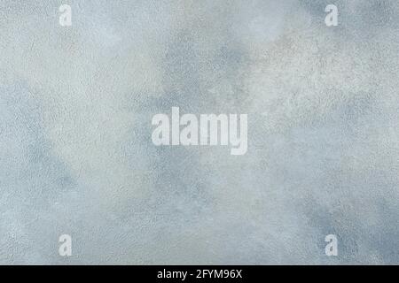 Abstract blue light metallic background texture concrete or plaster hand made wall Stock Photo