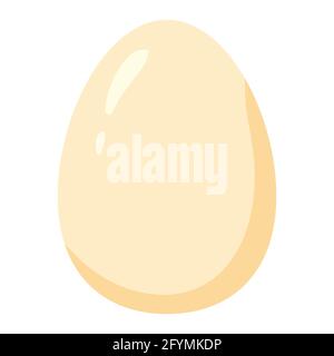 Egg natural healthy organic nutrition product. Vector cartoon flat trendy illustration hand drawn isolated Stock Vector