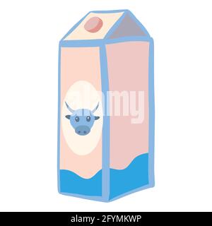 Vector illustration of a set of labels for milk and dairy Stock Vector
