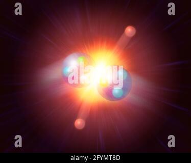 Higgs Boson, illustration Stock Photo