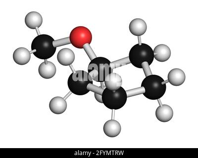 CPME ether solvent molecule, illustration Stock Photo