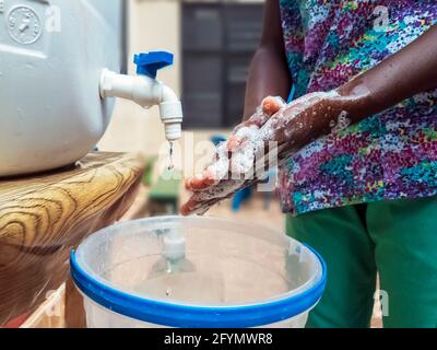 Hand washing Stock Photo