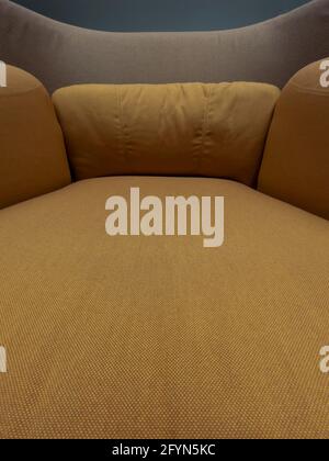 Abstract background image of a sofa bed in beige color Stock Photo