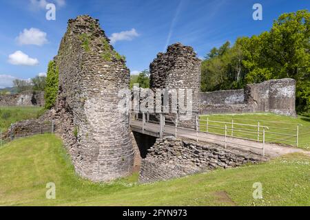 The outer gatehouse at White castle, Monmouthshire, Wales Stock Photo