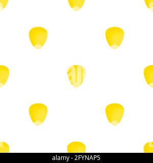 Corn seed seamless pattern. Corn cob silhouette. Nature sweet food vector Stock Vector