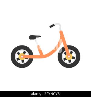 Bike kids icon. Bicycle colorful symbol. Stock Vector