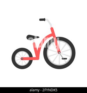 Bike kids icon. Bicycle colorful symbol. Stock Vector