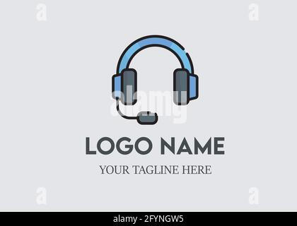 news media logo , call center logo or journalism icons. Stock Vector