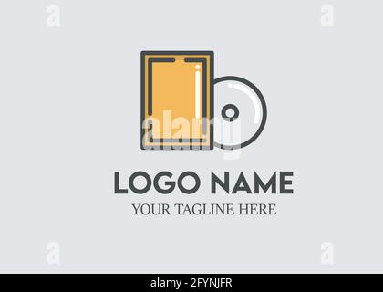 cinema logo ,movie logo or film logo. director and producers icon and theatre production team icons. Stock Vector