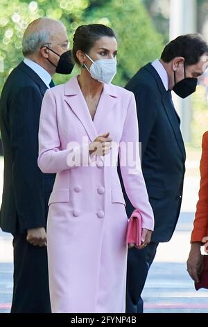 Madrid, Spain. 29th May, 2021. Queen Letizia of Spain attends the Armed Forces day in Madrid. (Photo by Oscar Fuentes/SOPA Images/Sipa USA) Credit: Sipa USA/Alamy Live News Stock Photo