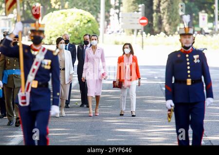 Madrid, Spain. 29th May, 2021. **NO SPAIN** King Felipe VI of Spain, Queen Letizia of Spain attends the Armed Forces Day at La Lealtad Square on May 29, 2021 in Madrid, Spain. Credit: Jimmy Olsen/Media Punch/Alamy Live News Stock Photo