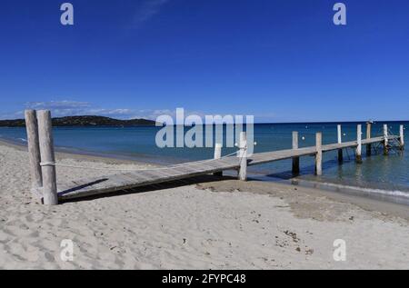 Illustration Saint Tropez and Ramatuelle. Pampelonne Beach, legendary Club ‘Le Club 55’ owner Patrice de Colmont Saint Tropez, southeastern France, on May 2021. Photo by Christian Liewig/ABACAPRESS.COM Stock Photo