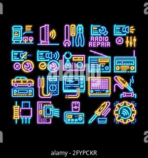 radio resistor neon glow icon illustration Stock Vector Image & Art - Alamy