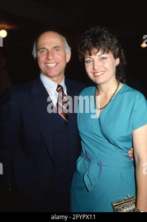 **FILE PHOTO** Gavin MacLeod Has Passed Away At 90. Gavin MacLeod and friend May 1983 Credit: Ralph Dominguez/MediaPunch Stock Photo