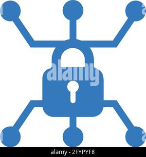 Simple vector Illustration of Anti virus, firewall, security icon use for various purpose. Stock Vector