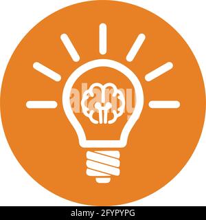 Idea, thinking brainstorming icon - Well organized and editable Vector design using in commercial purposes, print media, web or any type of design pro Stock Vector