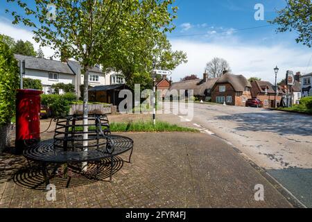 View of West Meon, a pretty village in Hampshire, England, UK Stock Photo