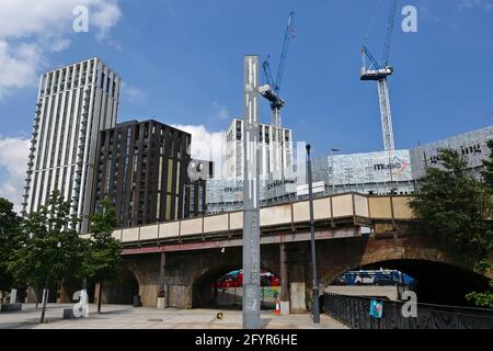 London (UK), 29 May 2021: Lewisham town centre's Gateway - Muse development. The build commenced in 2014 and will, when completed comprise of homes, o