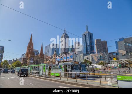 Melbourne city Stock Photo