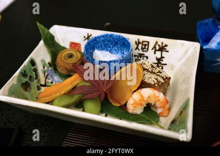 Japanese kaiseki dinner Stock Photo