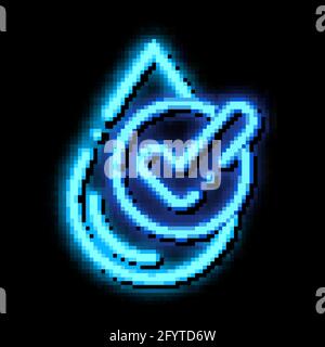 Water Drop And Recycling Mark Vector Sign Icon Stock Vector