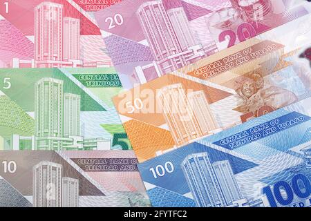 Trinidad and Tobago dollar a new series of banknotes Stock Photo