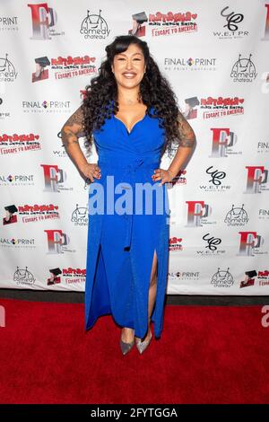 North Hollywood, California, USA. 29th MAy, 2021. Tania Estrada attends Forbes Productions presents: The Stained Red Carpet at The Comedy Chateau, North Hollywood, CA on May 29, 2021 Credit: Eugene Powers/Alamy Live News Stock Photo