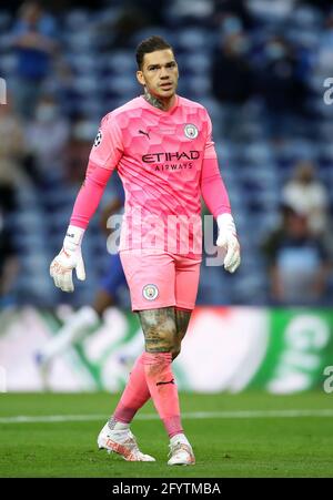Porto, Portugal, 29th May 2021. Ederson of Manchester City during the UEFA Champions League match at the Estadio do Dragao, Porto. Picture credit should read: David Klein / Sportimage Stock Photo