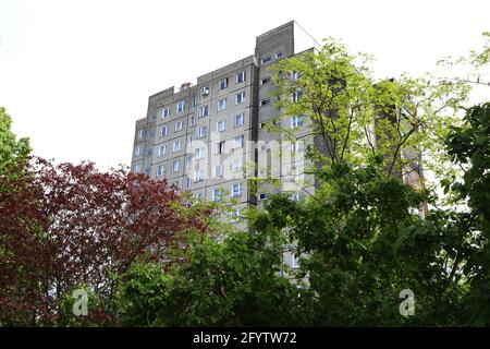 Hochhäuser in Zgorzelec Stock Photo