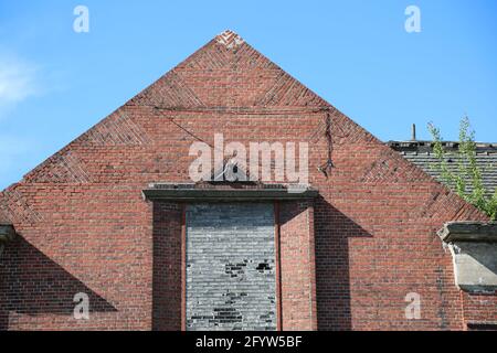 Ehemaliges Umspannwerk aus dem Jahr 1926 in Zgorzelec Stock Photo