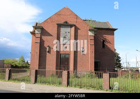 Ehemaliges Umspannwerk aus dem Jahr 1926 in Zgorzelec Stock Photo