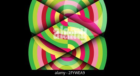 Abstract colorful background template with blended strips Stock Vector