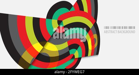 Abstract colorful background template with blended strips Stock Vector