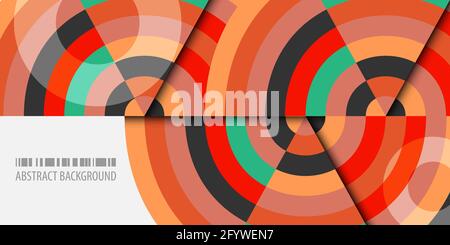 Abstract colorful background template with blended strips Stock Vector