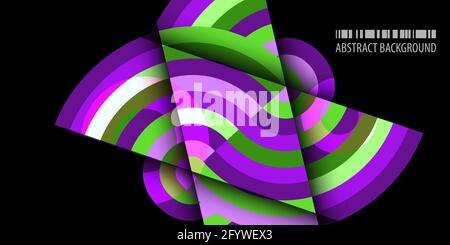 Abstract colorful background template with blended strips Stock Vector