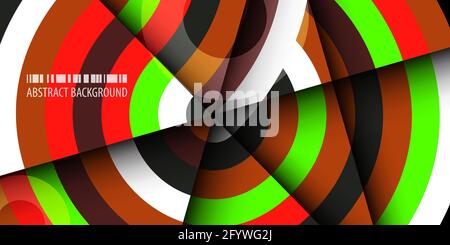 Abstract colorful background template with blended strips Stock Vector