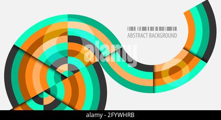 Abstract colorful background template with blended strips Stock Vector