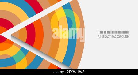 Abstract colorful background template with blended strips Stock Vector