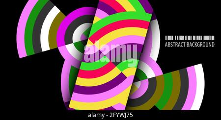 Abstract colorful background template with blended strips Stock Vector