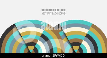 Abstract colorful background template with blended strips Stock Vector