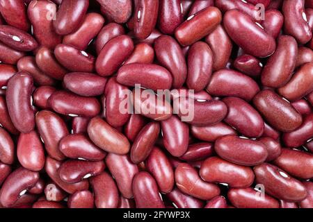 food background - raw red kidney beans Stock Photo