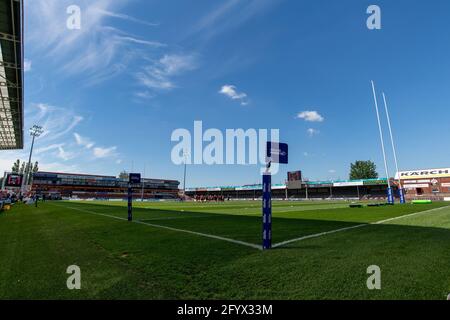 Gloucester, UK. 30th May, 2021. Kingsholm Stadium ready for the Allianz Premier 15s Final between Saracens Women and Harlequins Women at Kingsholm Stadium in Gloucester, England. Credit: SPP Sport Press Photo. /Alamy Live News Stock Photo