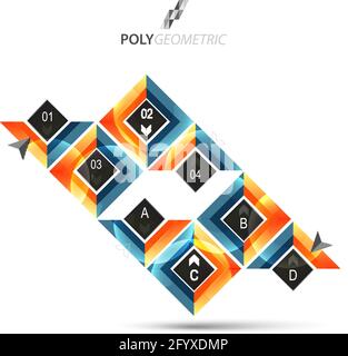 Business infographic template for interactive data communication Stock Vector